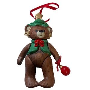 MIB Hallmark‎ GIFT BEARERS  First in Series Jointed  Porcelain Teddy Bears 1999